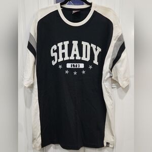 Vintage Shady LTD Eminem cream white and black shirt men's size XL